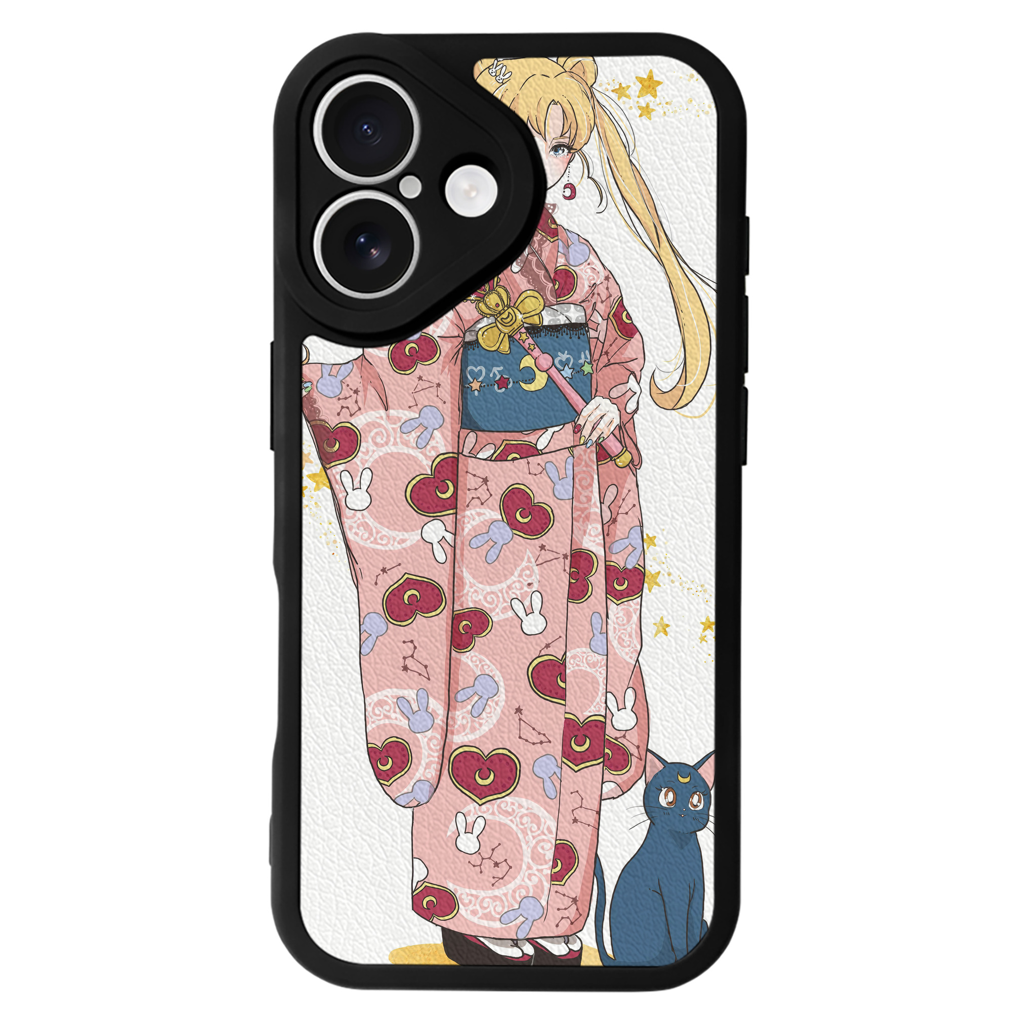 （画像用） 美少女戦士セーラームーン Sailor Moon 【iPhone 16シリーズ対応】シリコンスマホケース（レザー調） 材質：シリコン